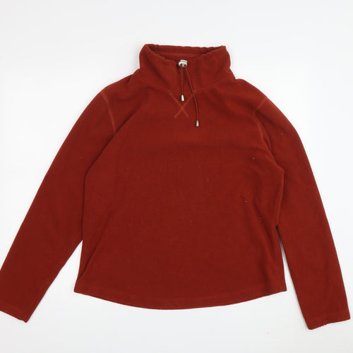 M&Co Women’s Red Fleece Pullover Sweatshirt M