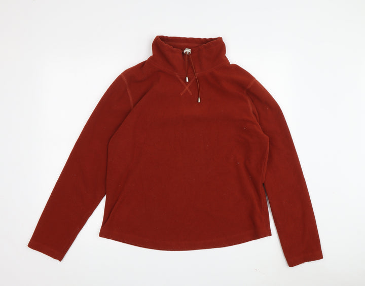 M&Co Women’s Red Fleece Pullover Sweatshirt M