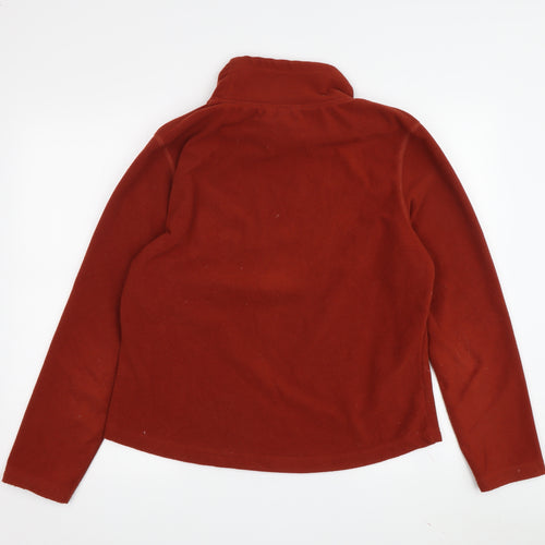 M&Co Women’s Red Fleece Pullover Sweatshirt M