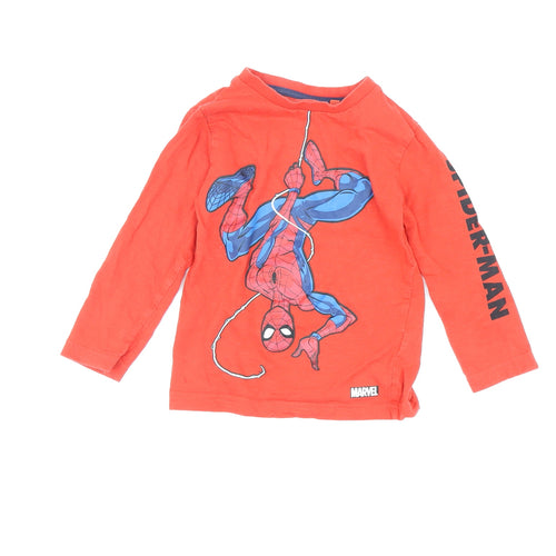 Next Boys Red Spider-Man Long Sleeve T-Shirt 2-3 Years