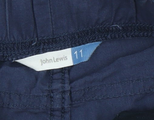 John Lewis Boys Blue Cargo Trousers 11 Years