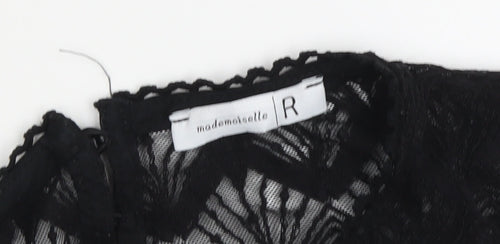 Mademoiselle R Women's Black Lace T-Shirt M