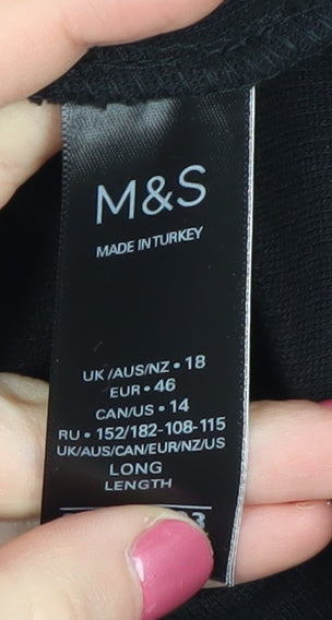 Marks and Spencer Women’s Black Long Skirt Size 18