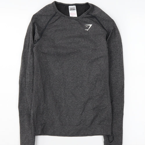Gymshark Women's Grey Long Sleeve T-Shirt M