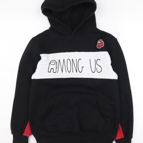 Among Us Boys Black Pullover Hoodie 10-11 Years