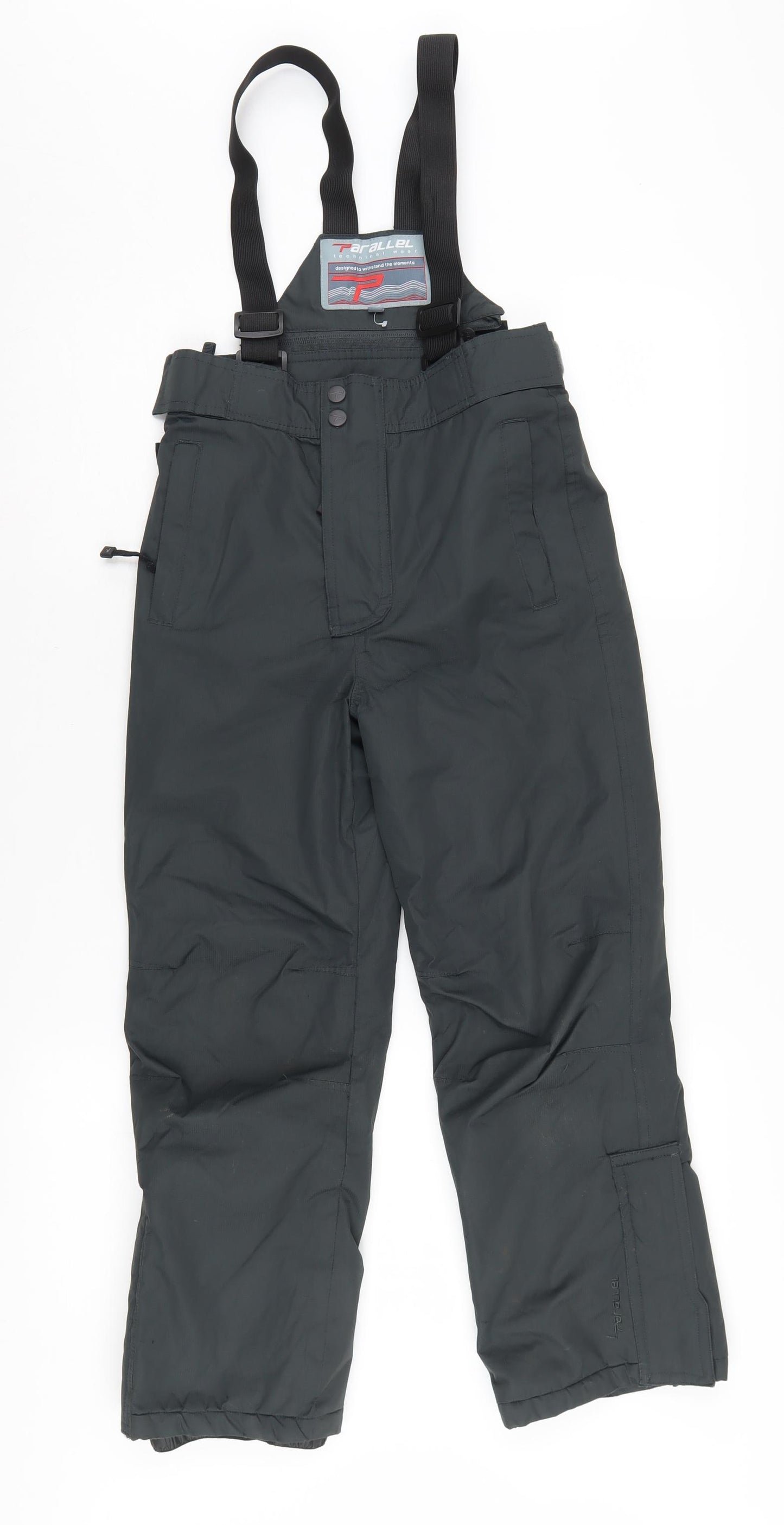 Parallel Boys Snow Pants Black 9-10 Years Insulated Waterproof