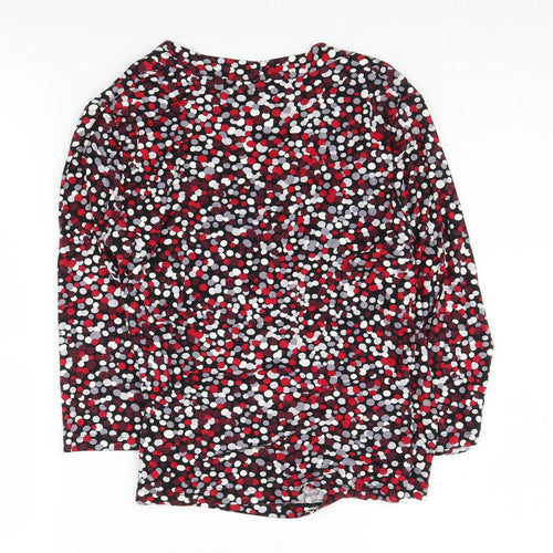CC Women's Multicoloured Wrap Blouse, Size S Petites