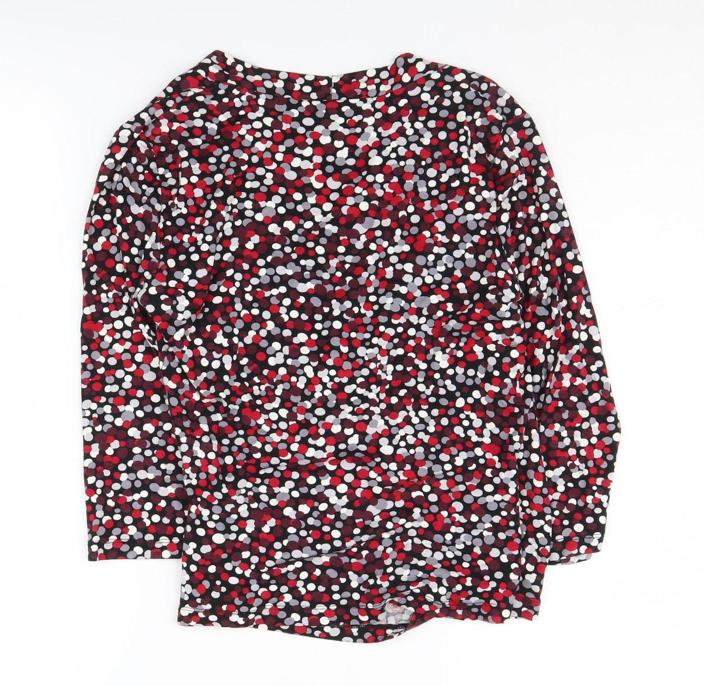 CC Women's Multicoloured Wrap Blouse, Size S Petites