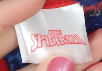 Marvel Spider-Man Boys Robe, Red/Blue Fleece, Size 6-7 Years