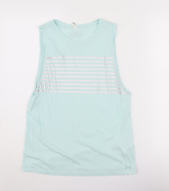 Under Armour Women's Blue XS Crew Neck Sports Tank