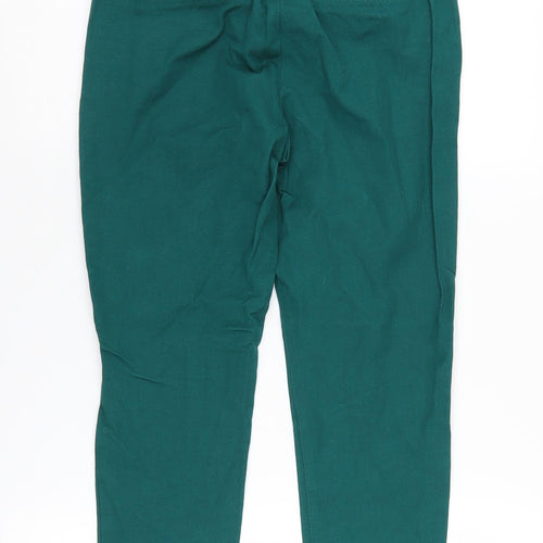Next Green Straight Trousers Size 8 for Women
