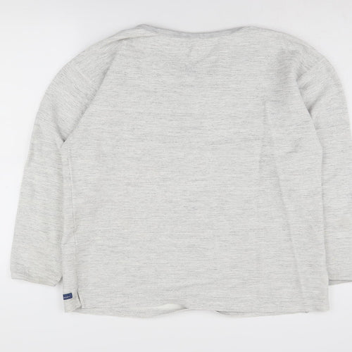 Pro Sport Women's Grey L Henley Jumper, Long Sleeve