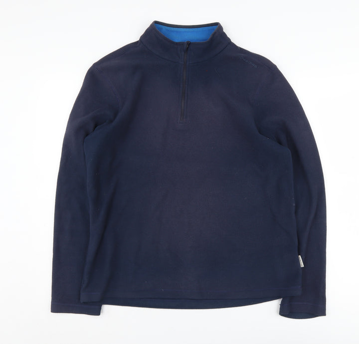 Quechua Unisex Blue Pullover Hoodie, Size 12, Lightweight