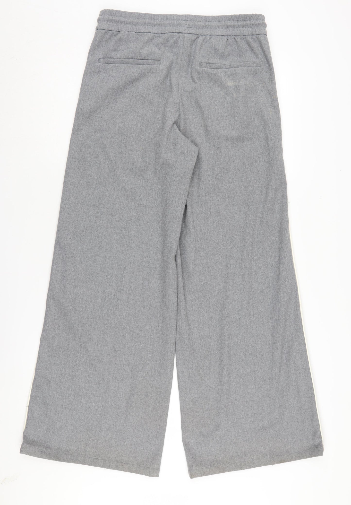 H&M Women's Grey Wide-Leg Trousers XS