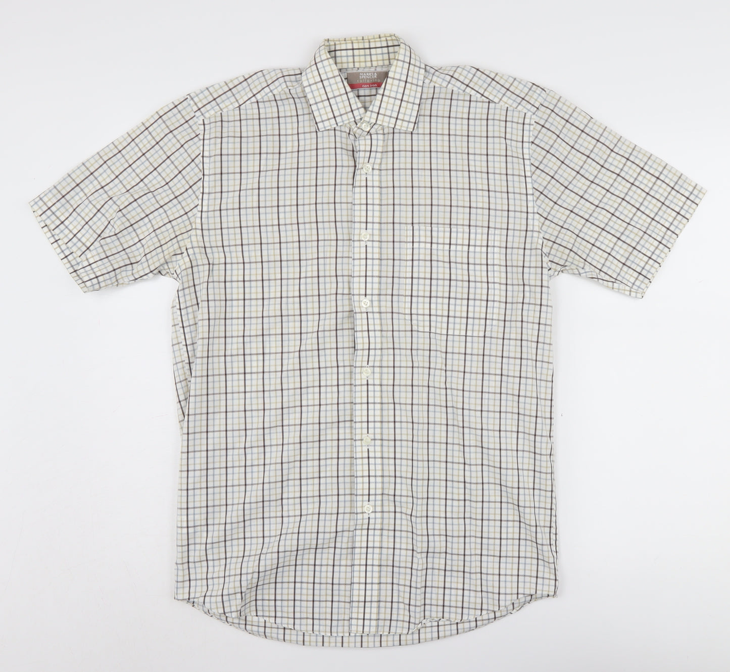 Marks and Spencer Men's Multicoloured Check Shirt