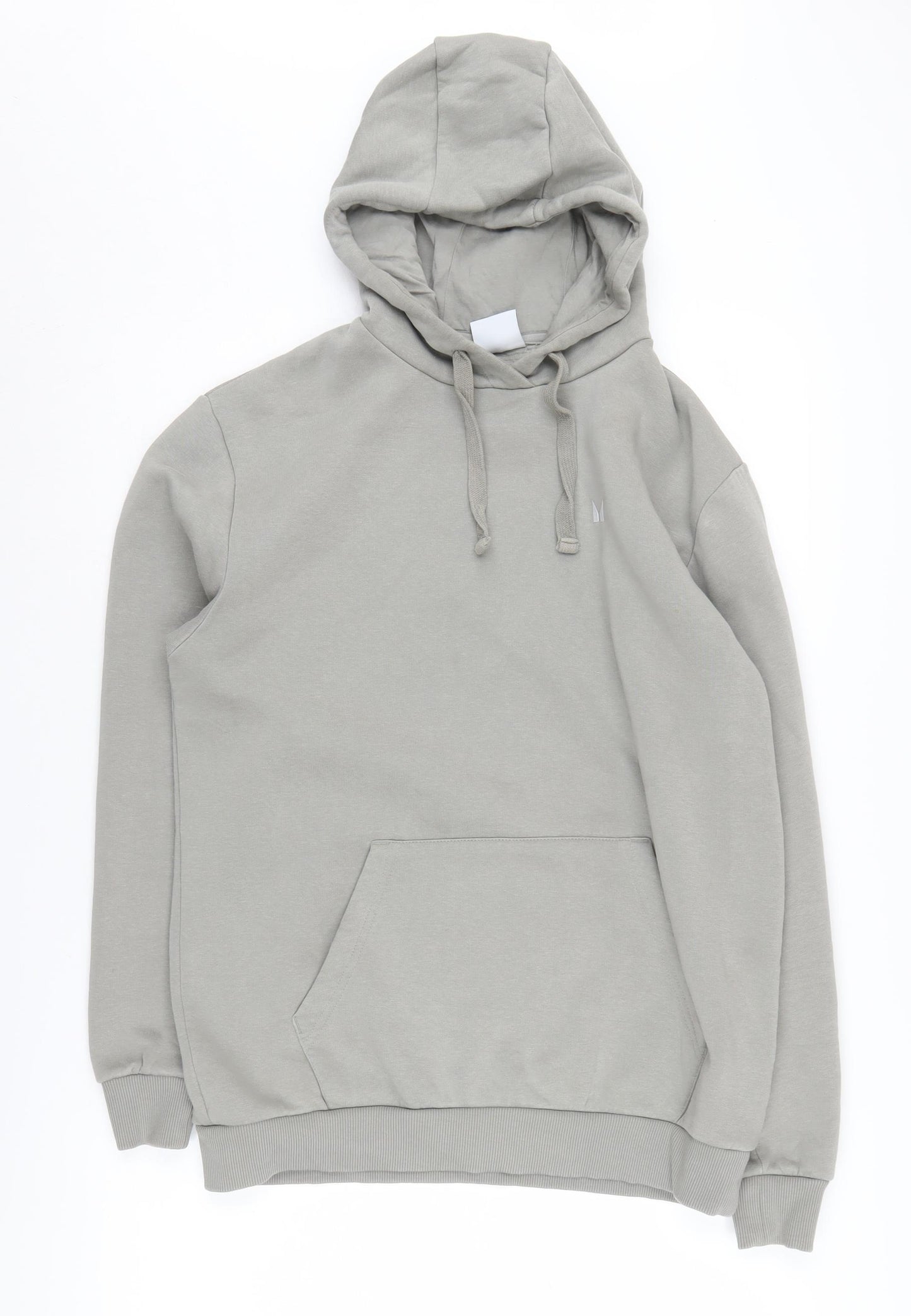 MP Unisex Grey Pullover Hoodie S - Hooded & Pocketed