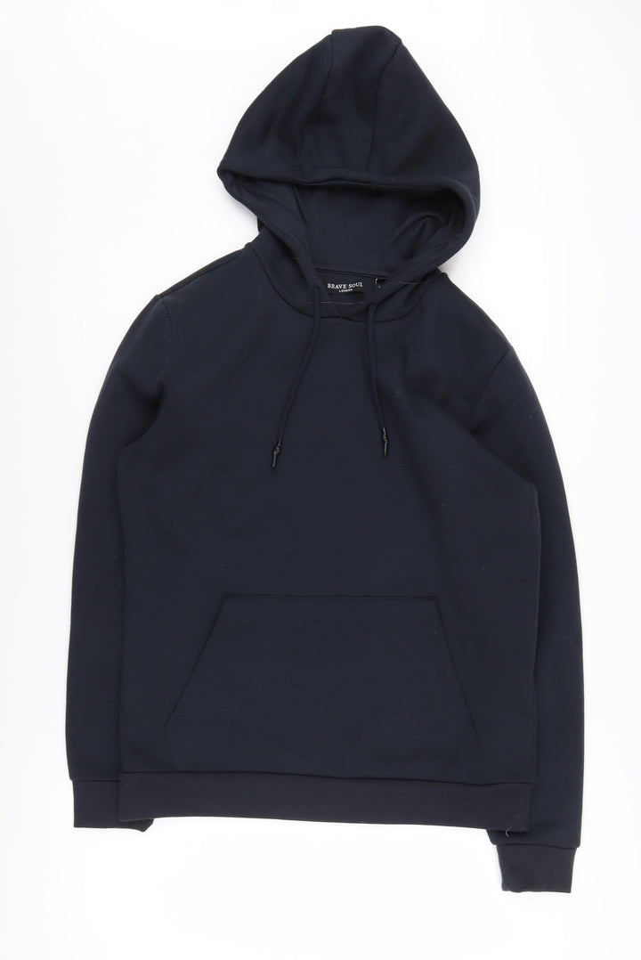 Brave Soul Men's Black Pullover Hoodie, Size M