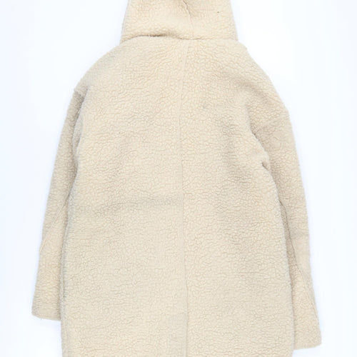 American Eagle Women's Beige Wool Coat S Hoodie