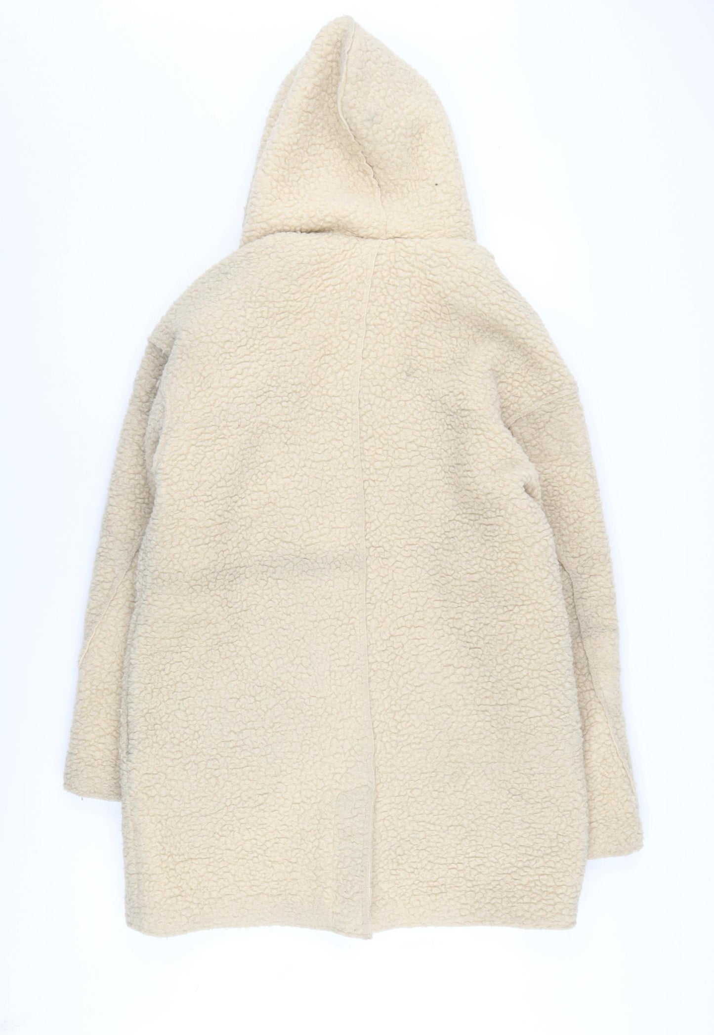 American Eagle Women's Beige Wool Coat S Hoodie