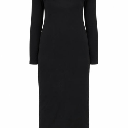Showpo Women's Black Off Shoulder Bodycon Midi Dress