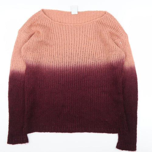 Vero Moda Women's Pink Pullover Jumper, M, Round Neck
