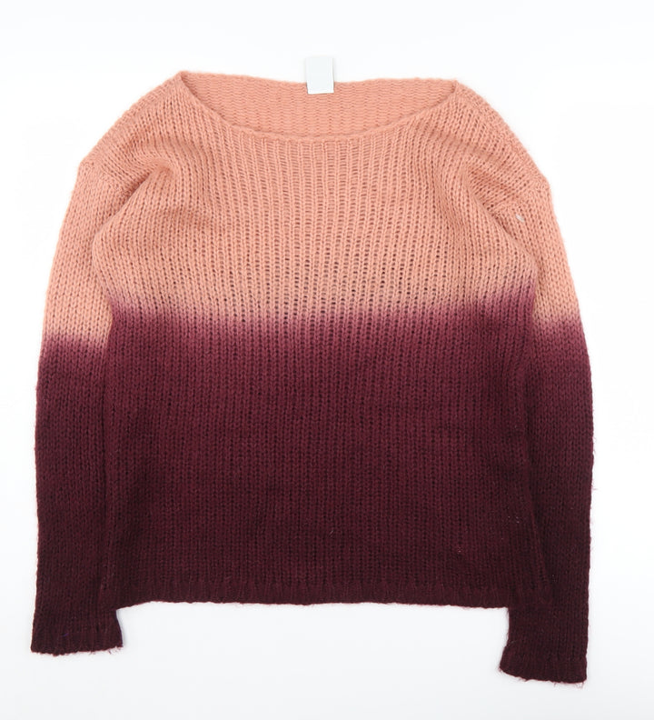 Vero Moda Women's Pink Pullover Jumper, M, Round Neck