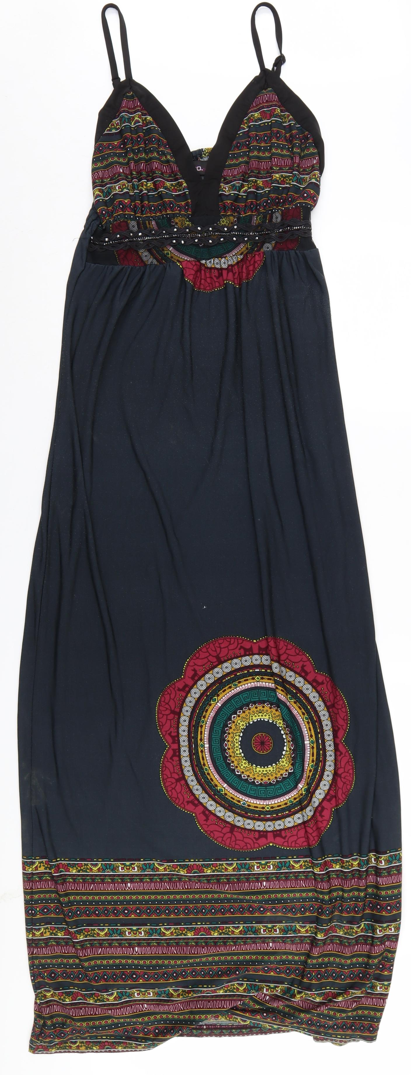 Boohoo Women's Multicoloured Maxi Dress Size 14