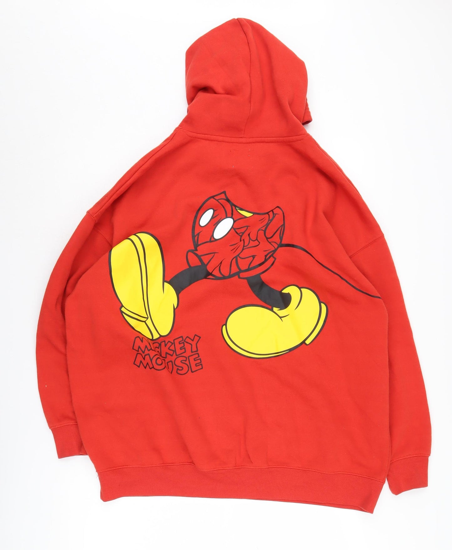 Disney Unisex Red Mickey Mouse Pullover Hoodie M