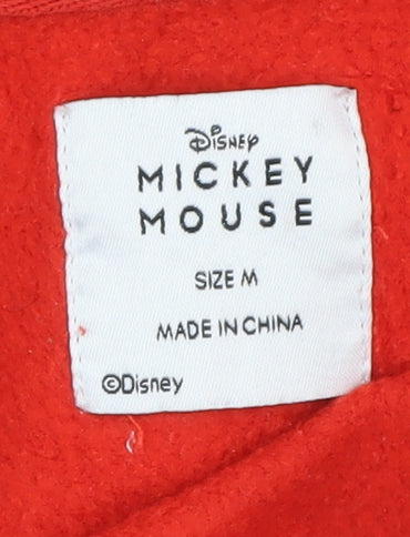 Disney Unisex Red Mickey Mouse Pullover Hoodie M