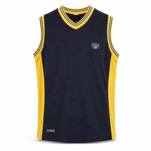 C&A Men's Blue Yellow Basketball Tank Jersey 182