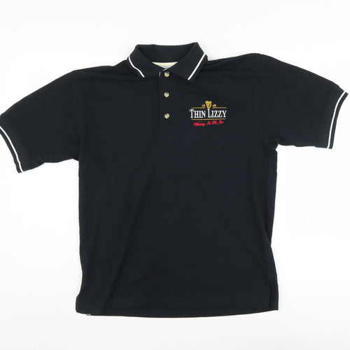 KUSTOM KIT Men's Black XS Polo Shirt Logo Short Sleeve