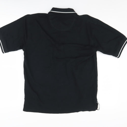 KUSTOM KIT Men's Black XS Polo Shirt Logo Short Sleeve