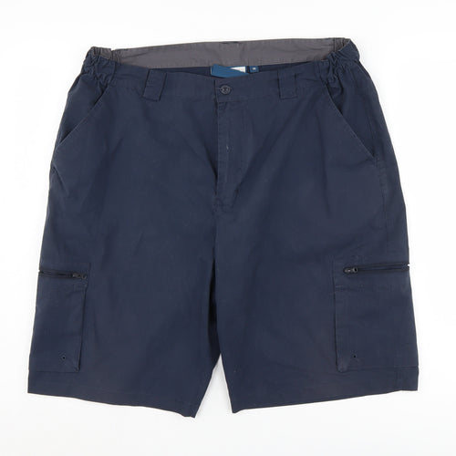 Mountain Warehouse Men's Blue Cargo Shorts, Size 38