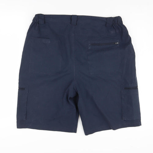Mountain Warehouse Men's Blue Cargo Shorts, Size 38