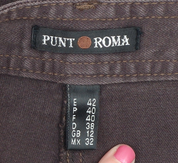 Punt Roma Women's Brown Denim Jeans Size 12