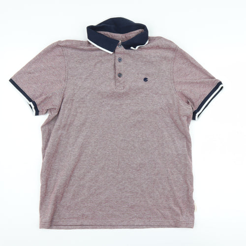 SoulCal & Co Men's Red Polo Shirt - Size L