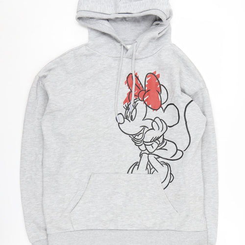 Disney Women's Grey Minnie Mouse Hoodie XS