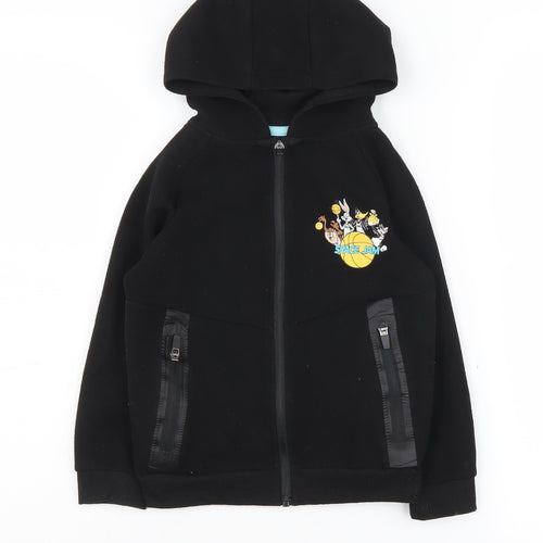 Space Jam Boys Black Hoodie 6-7 Years Full Zip