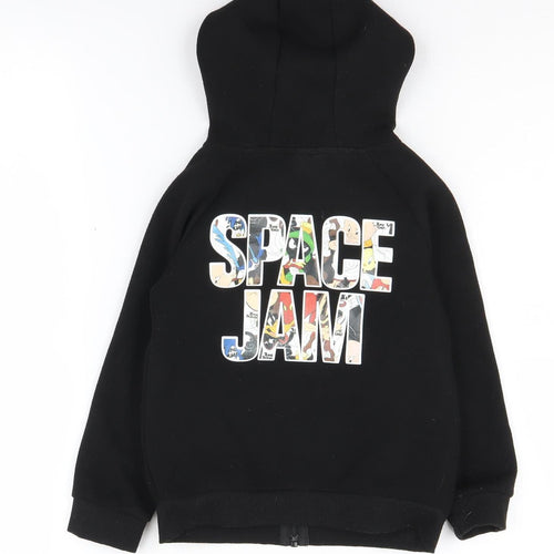 Space Jam Boys Black Hoodie 6-7 Years Full Zip