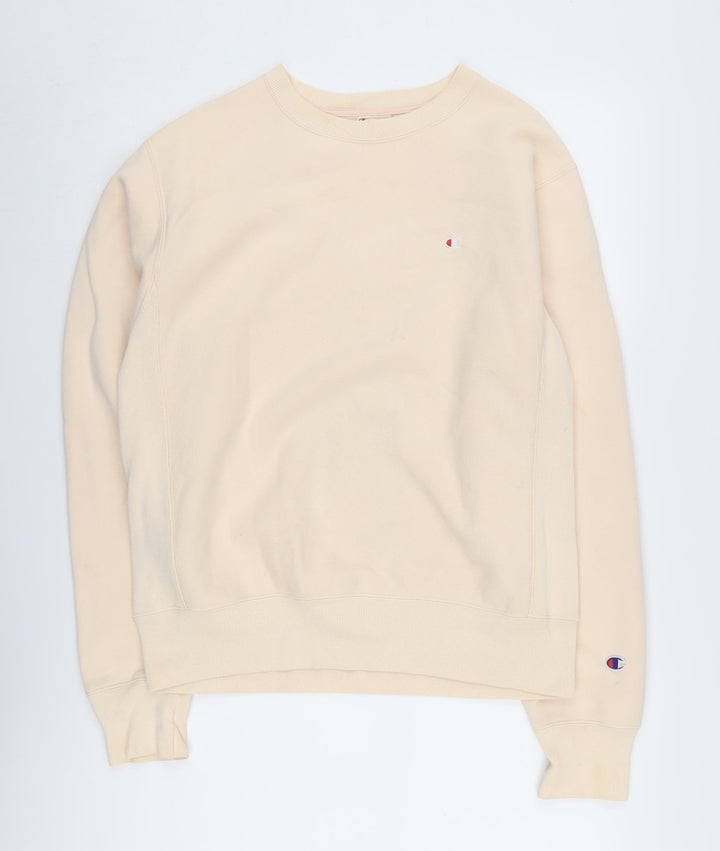 Champion Men's Beige Pullover Sweatshirt Size S