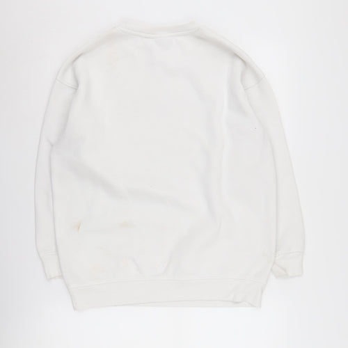 Keith Haring Women's White Graphic Pullover Sweatshirt 2XS