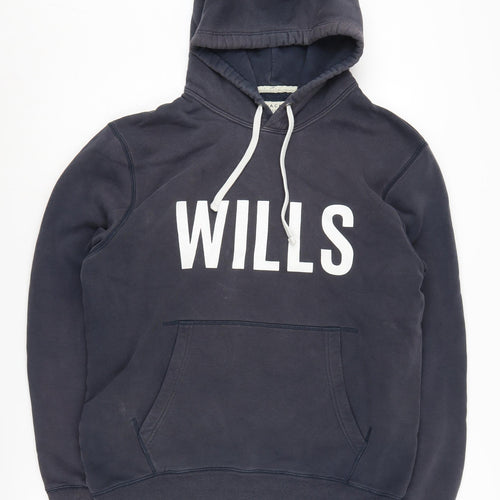 Jack Wills Men's Black Pullover Hoodie L, Logo Design