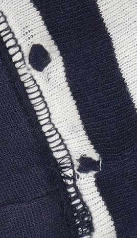 Fat Face Women's Blue Striped Pullover Hoodie Size 12