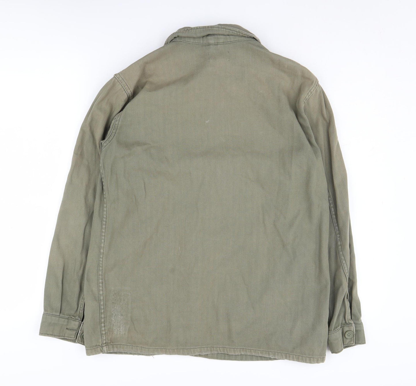 Topshop Women's Green Military Jacket Size UK 10
