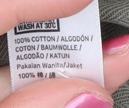 Topshop Women's Green Military Jacket Size UK 10