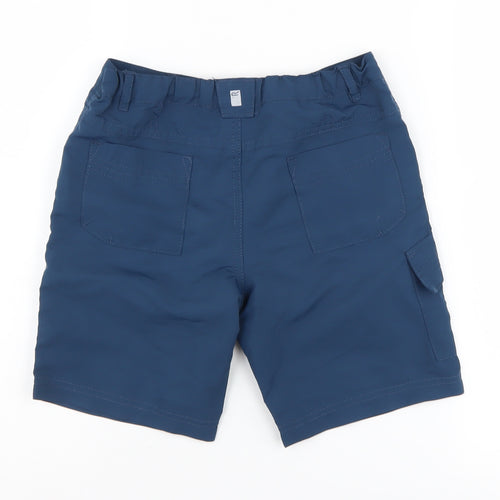 Regatta Boys Blue Cargo Shorts 9-10 Years Summer Pockets Polyester