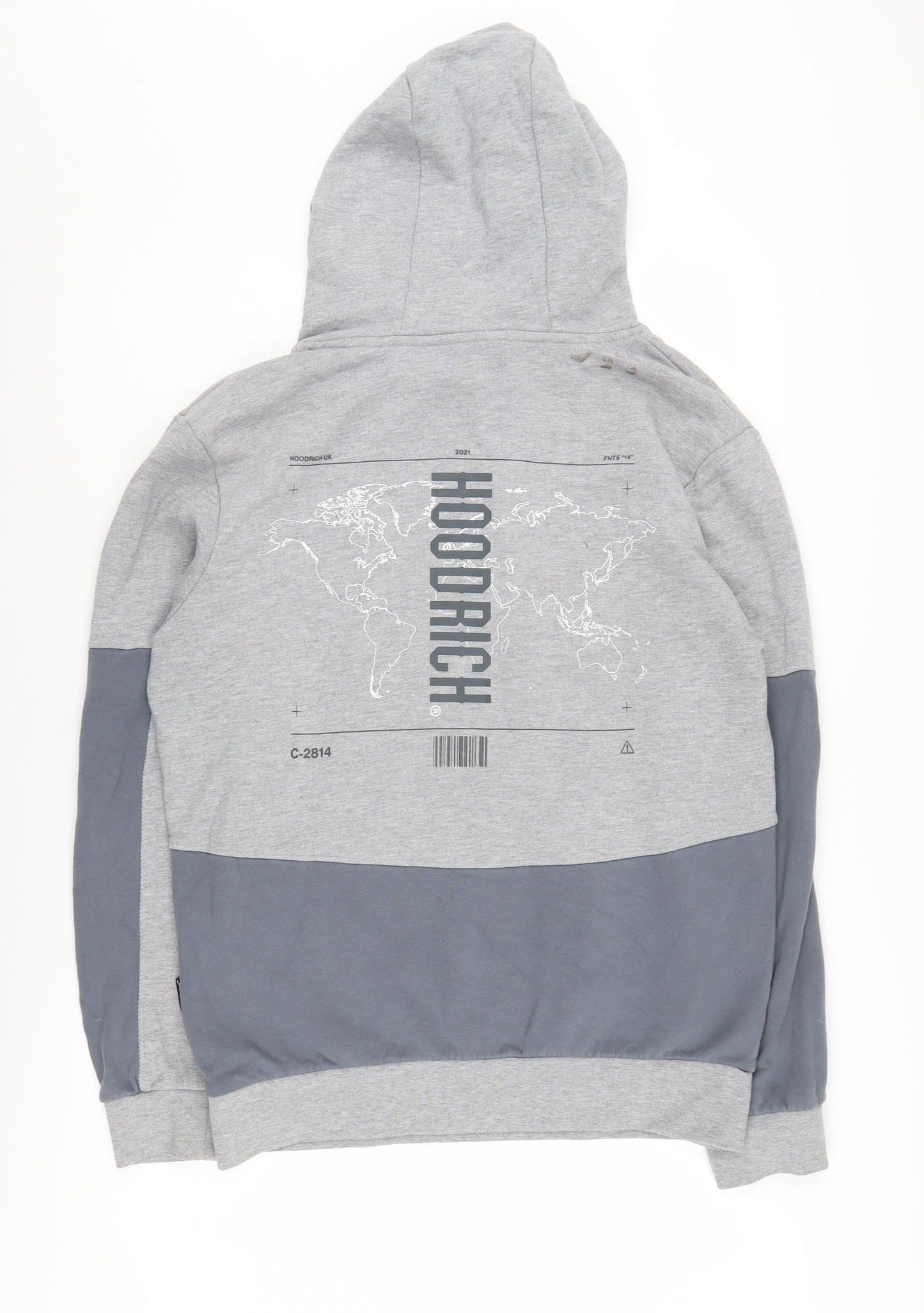 Hoodrich Men's Grey Hoodie L Pullover Urban Style