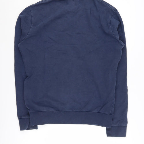 French Connection Men's Blue Graphic Sweatshirt S Regular Fit