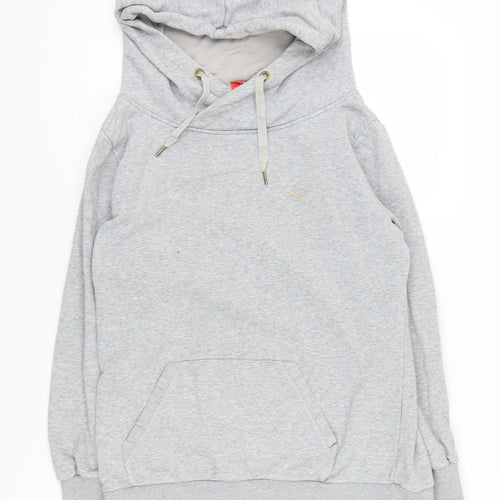 Puma Women's Grey Hoodie, UK 12, Pullover Style