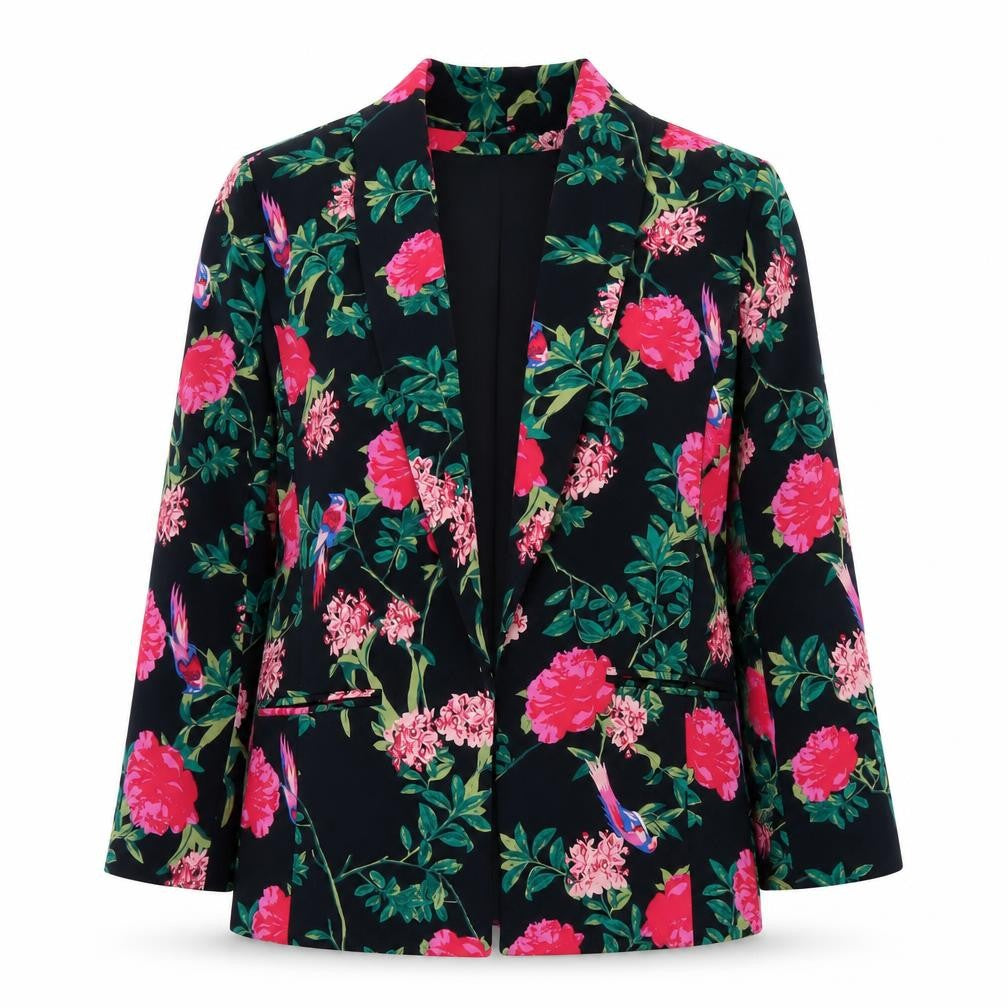 Front view of Hush Women's Floral Blazer Multicoloured, size 6